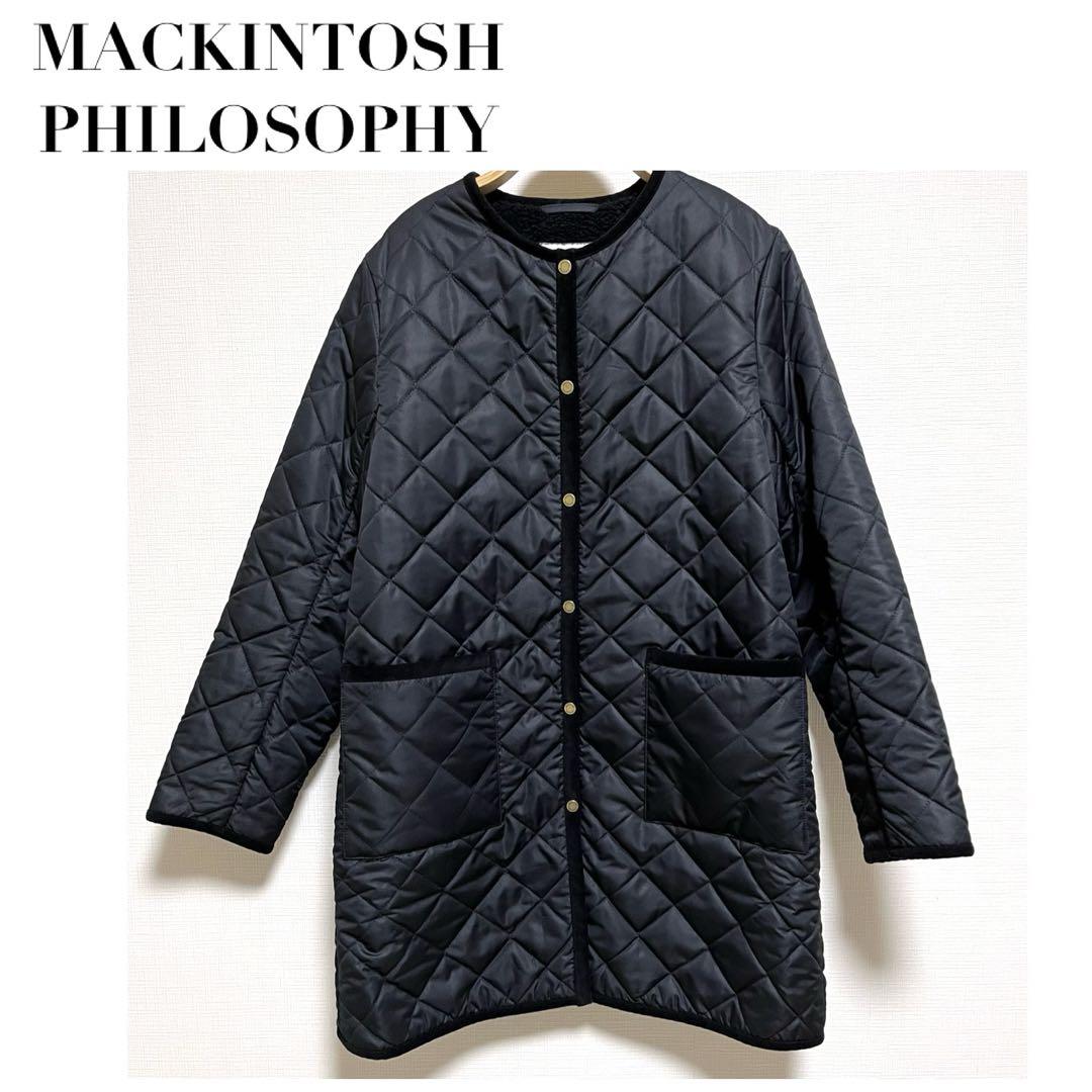 MACKINTOSH PHILOSOPHY ボアノーカラーキルトコート