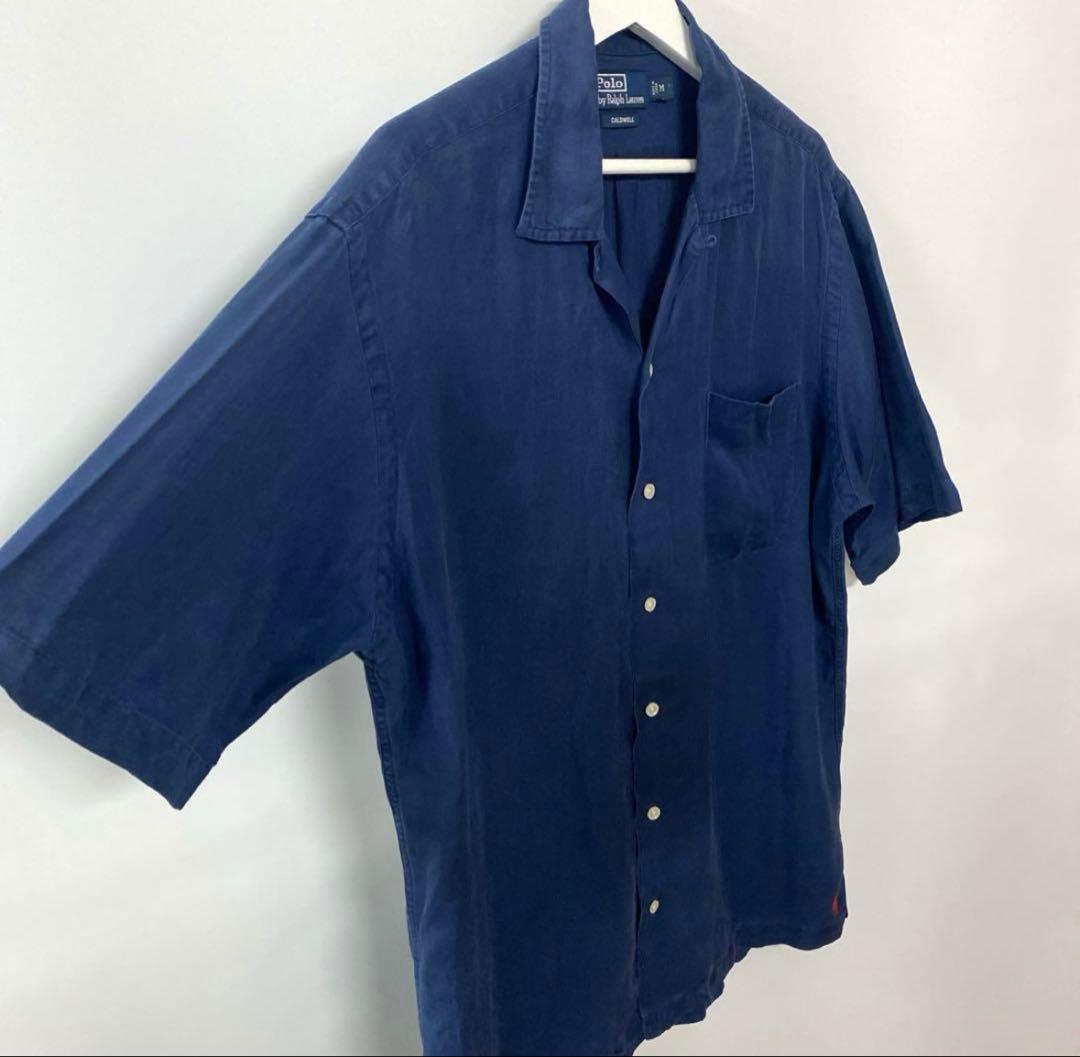 シルク×リネンシャツM