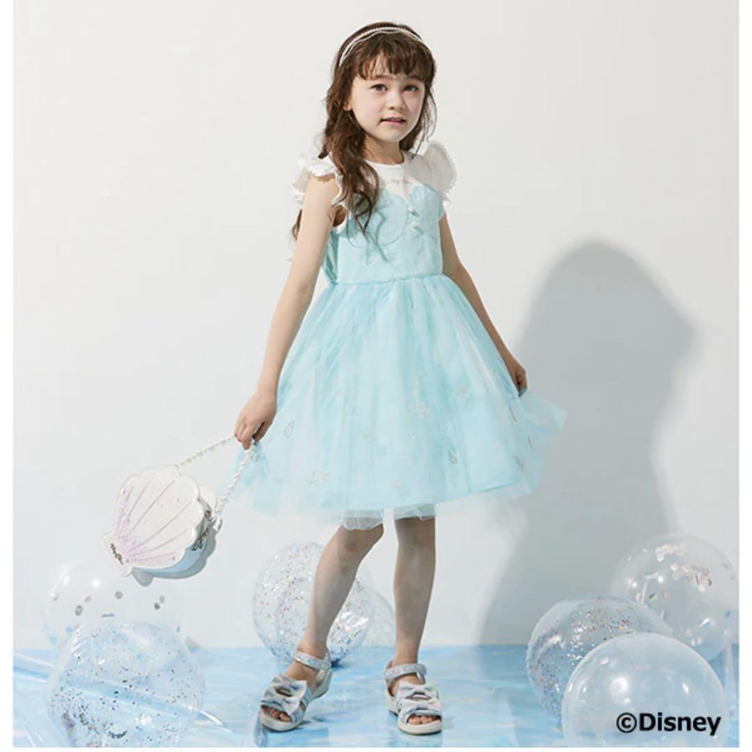 メゾピアノ　Disneyアリエルワンピース　110cm＆レースパンツ　100cm