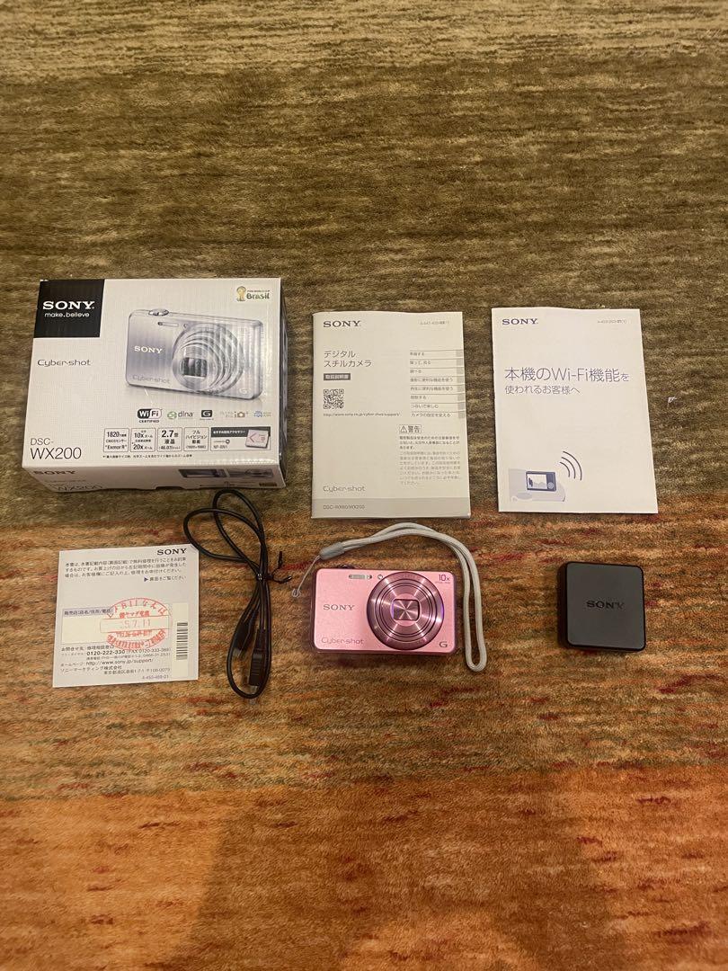 SONY Cyber-shot DSC-WX200 ピンク　動作確認済み