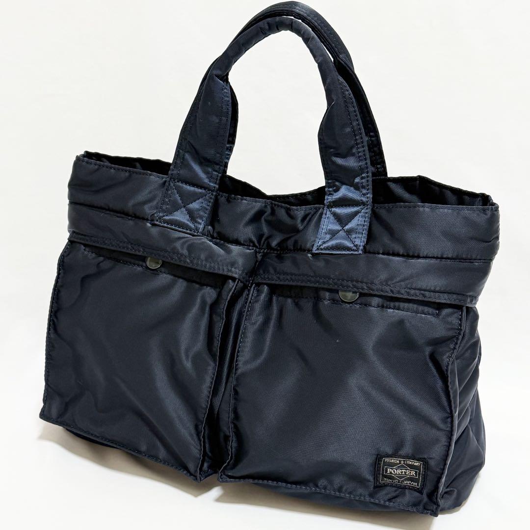 PORTER TANKER アイアンブルー トートバッグS ポータータンカー