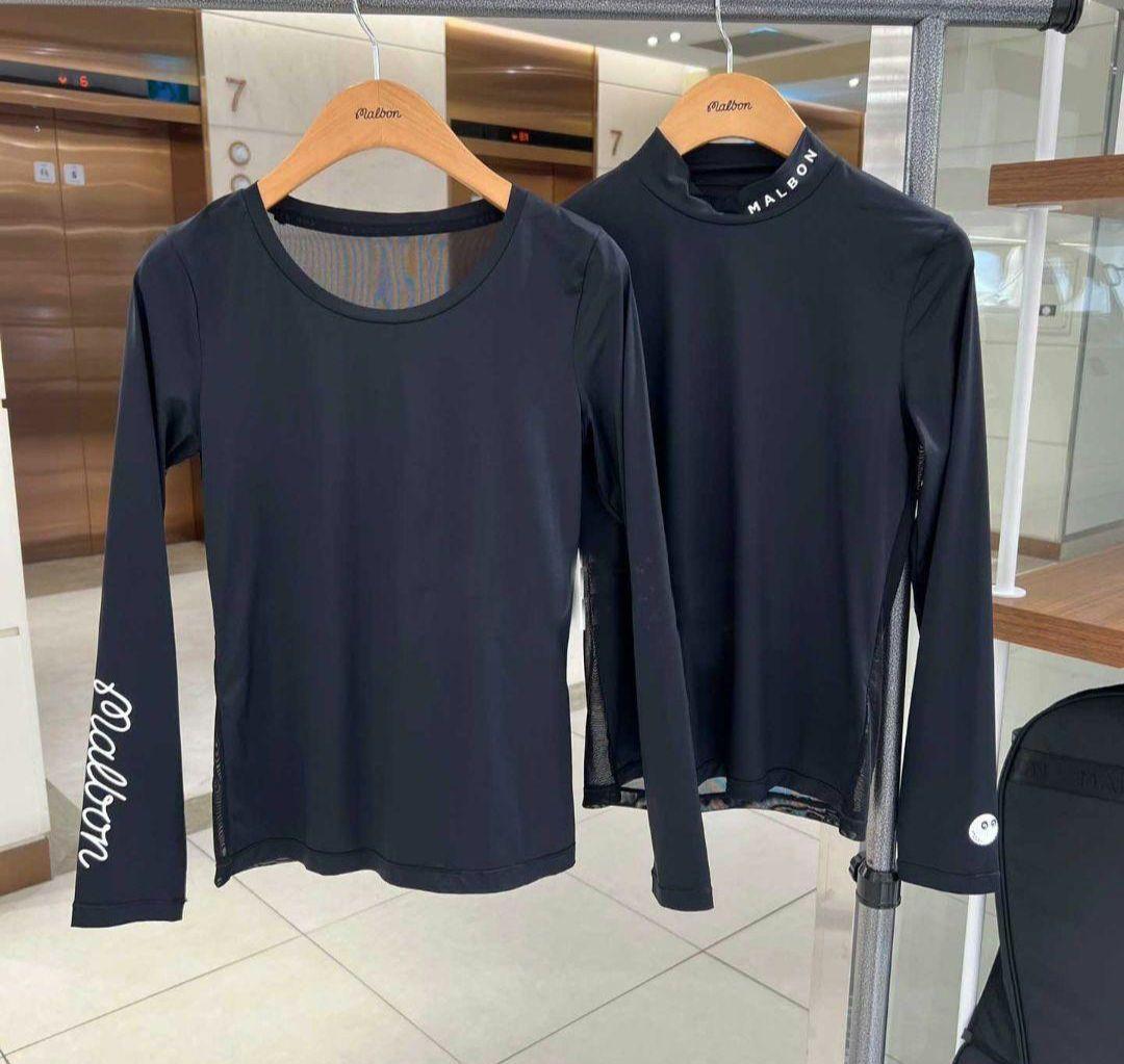 マルボン ゴルフウェア レディース ハイネックTシャツ Tシャツ 2点セット