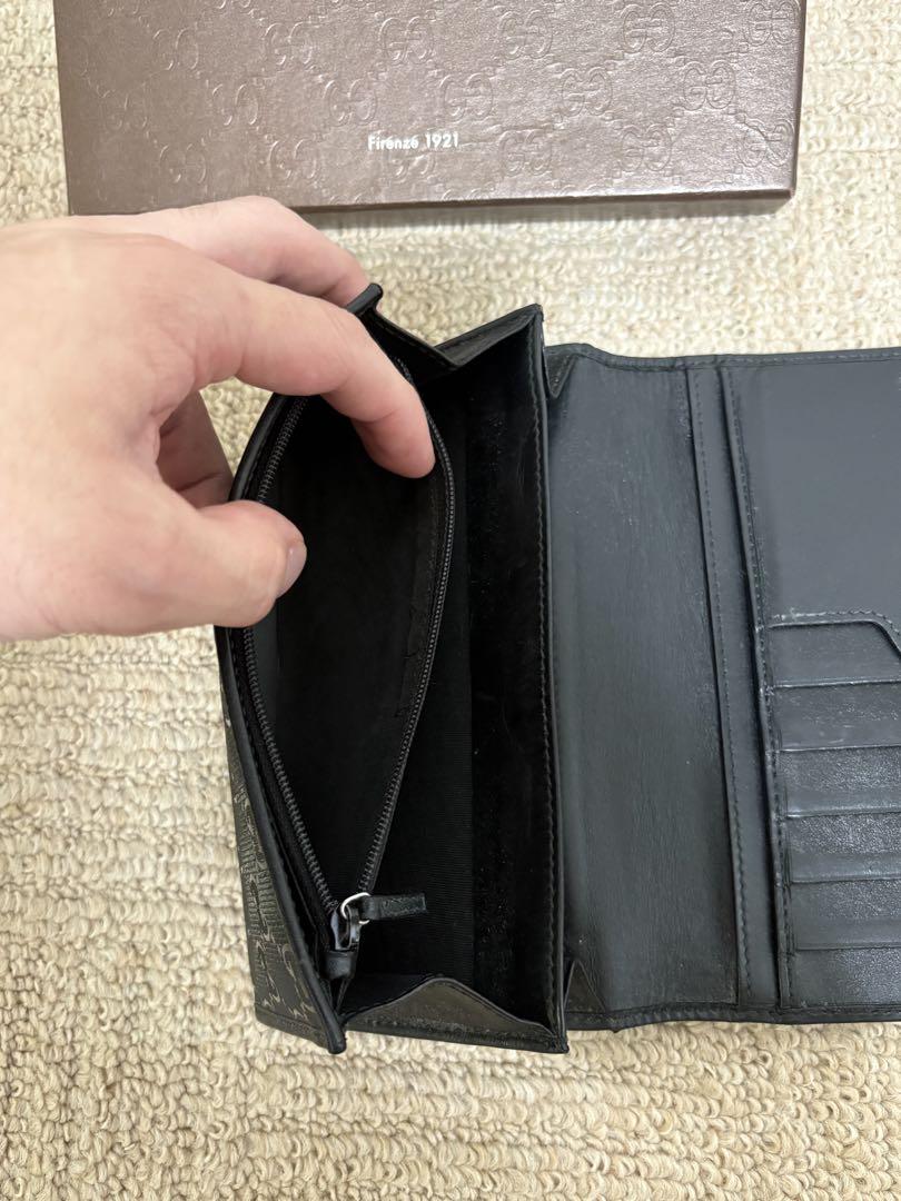 【正規品】GUCCI ブラックレザー 長財布 GUCCI ブラックレザー 長財布 - メルカリ