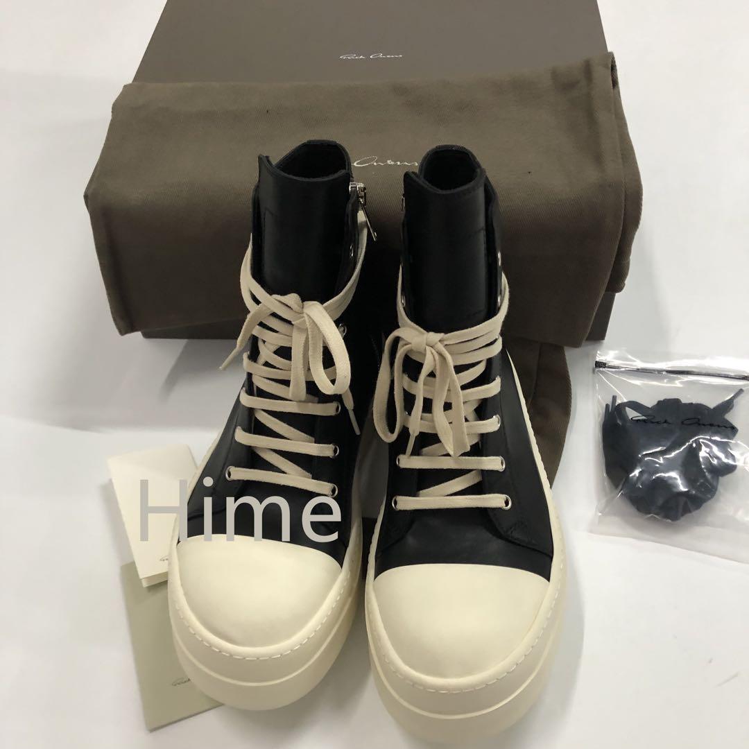 RICK OWENS MEGA BUMPER レザー スニーカー EU43