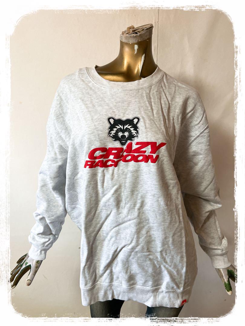 ☘️T17762☘️CRAZY RACCOON CRストア限定 トレーナー XL