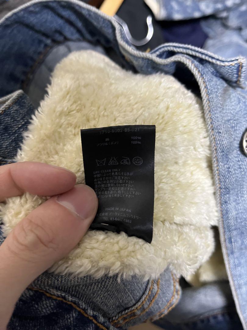 win7031　MINEDENIM BIG BOA DENIM COAT