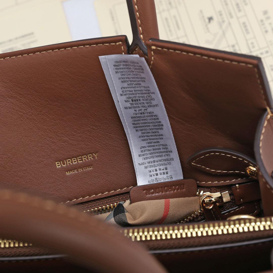 BURBERRYバーバリーのチェック柄ハンドバッグショルダーバッグ 画像9
