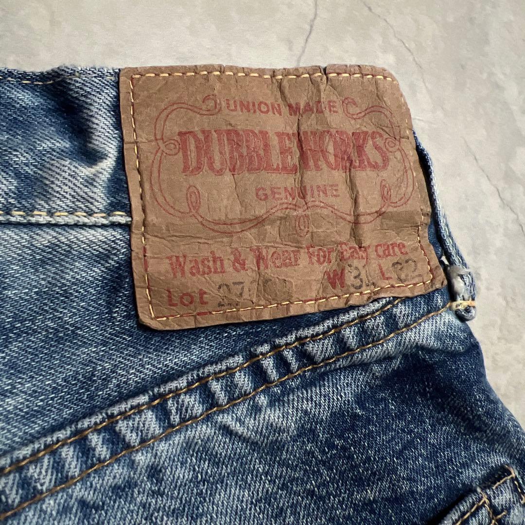 DUBBLE WORKS Bleached denim pants DUBBLE WORKS Bleached denim pants