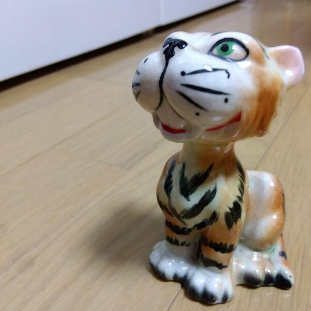 陶器製トラの装飾品　ビンテージ