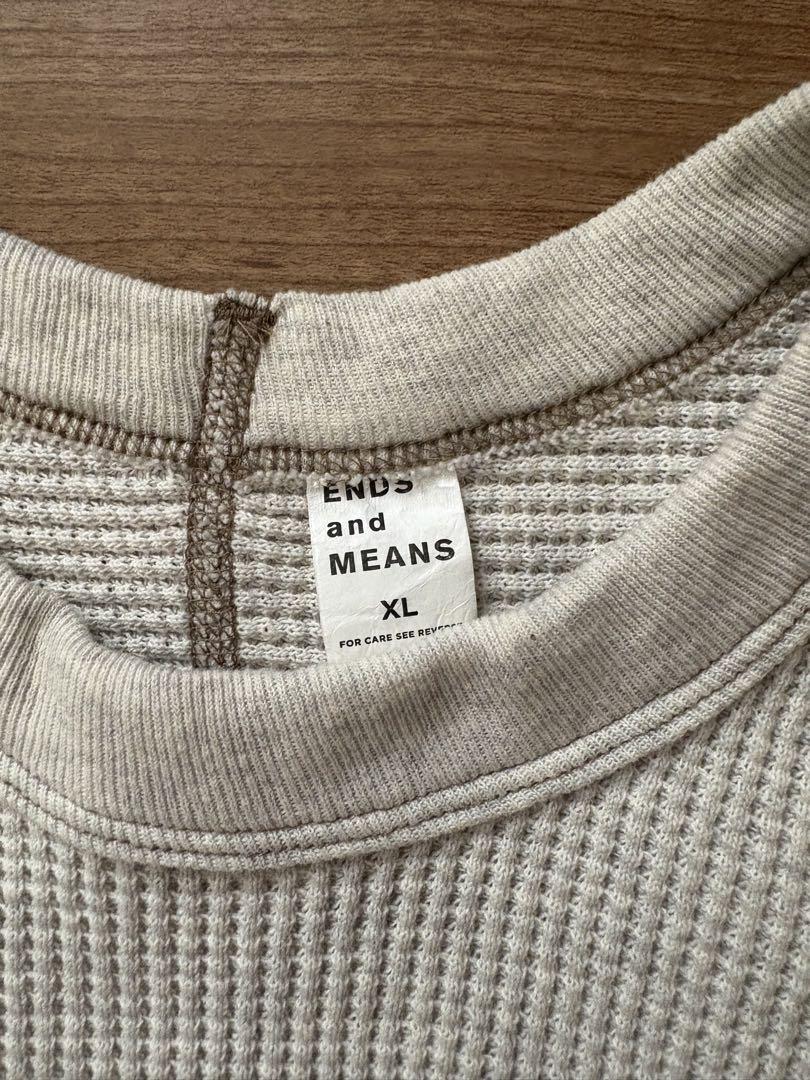 ENDS AND MEANS ワッフルサーマル/オートミール XL