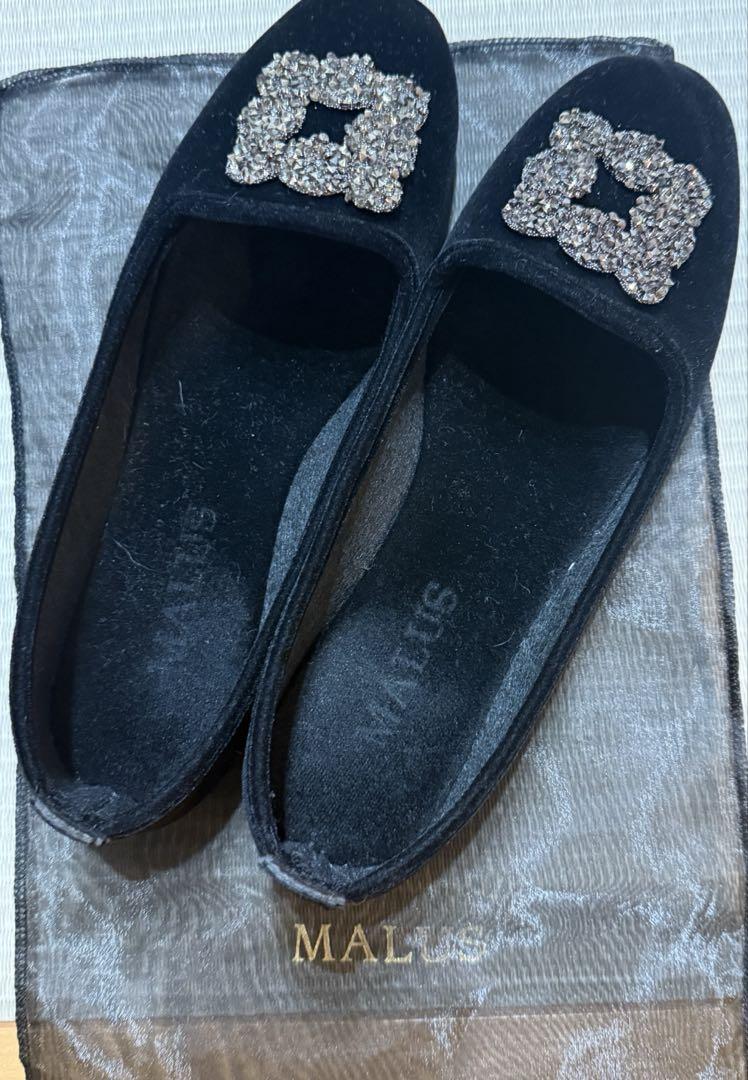 IENA＊MALUS/マリュス VELVET SHOES