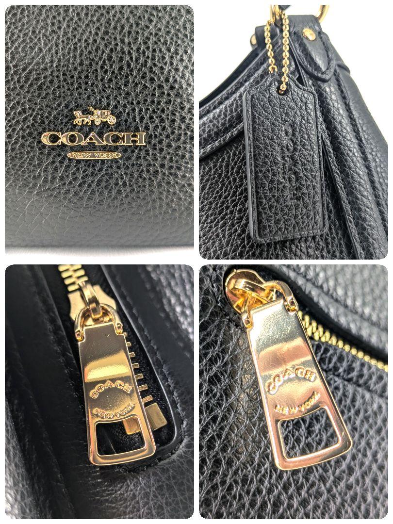 新品 COACH コーチ クリスティ レザー トートバッグ ショルダー ブラック