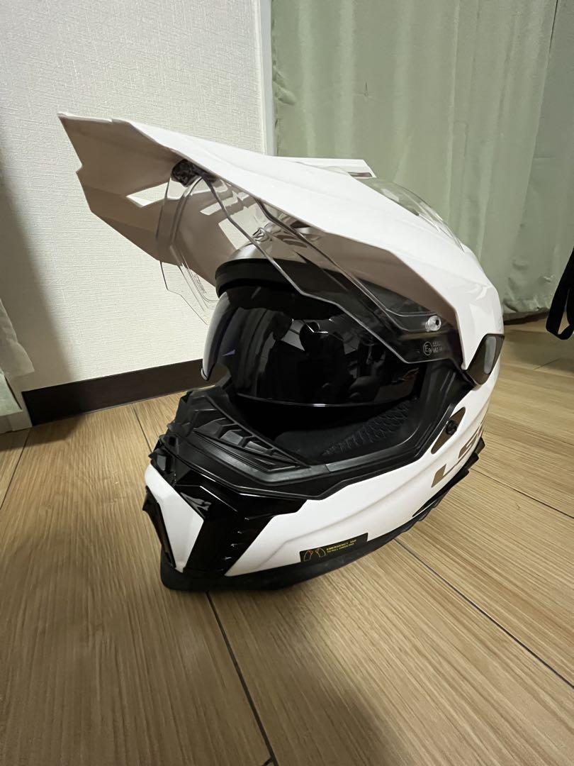 LS2 エクスプローラF ホワイト XL アドベンチャー　オフロード　ヘルメット