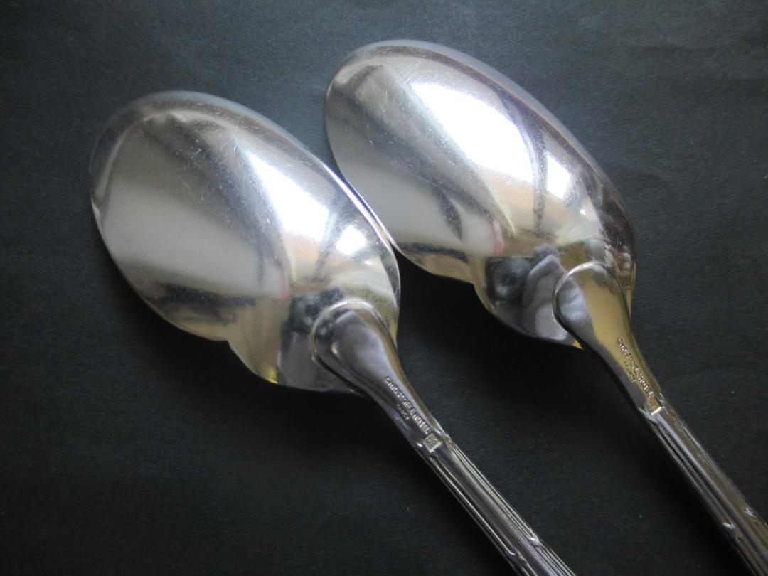 美品☆仏蘭西高級銀器☆クリストフルシルバー ディナースプーン２本　マルメゾン 美品☆仏蘭西高級銀器クリストフルシルバー テーブルスプーン2