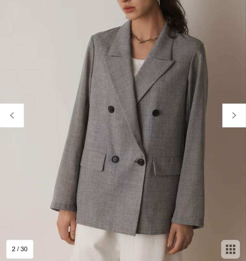 GRACE CONTINENTAL シアーテーラードジャケット