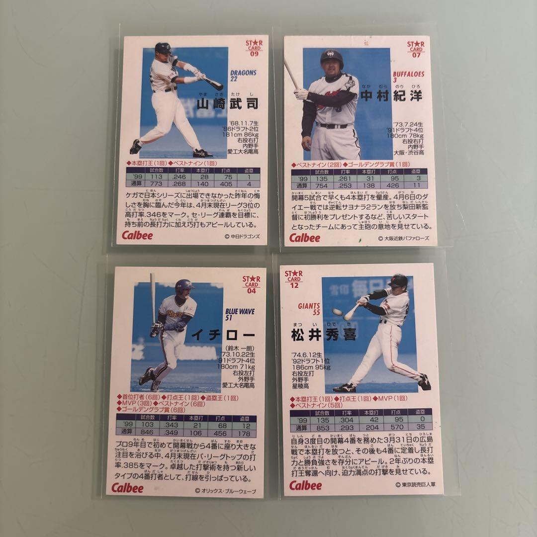 ビッグ割引 プロ野球カード カルビー スターカード 4 他 イチロー・松井秀喜 その他