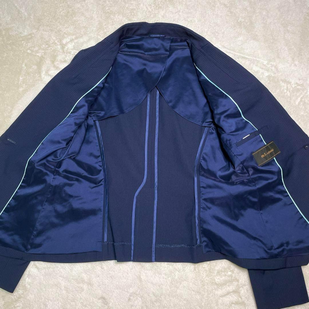 美品 m.f.editorial スーツ 3点セット XL セット ネイビー