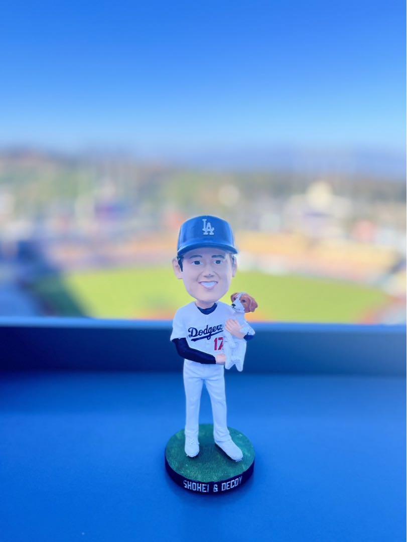 LAドジャース 大谷翔平/デコピン ボブルヘッド人形 記念品