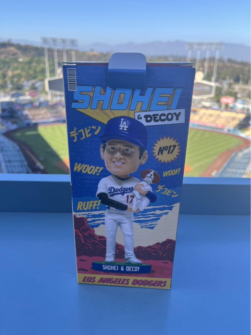 LAドジャース 大谷翔平/デコピン ボブルヘッド人形 記念品