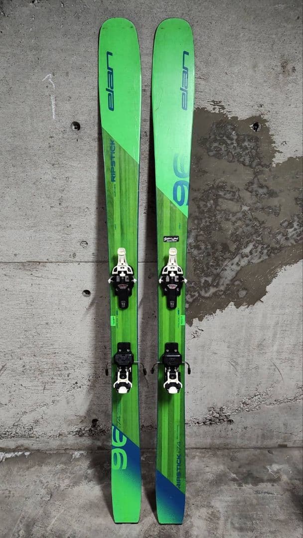 エラン バックカントリー用 スキー板 緑やや傷や汚れあり