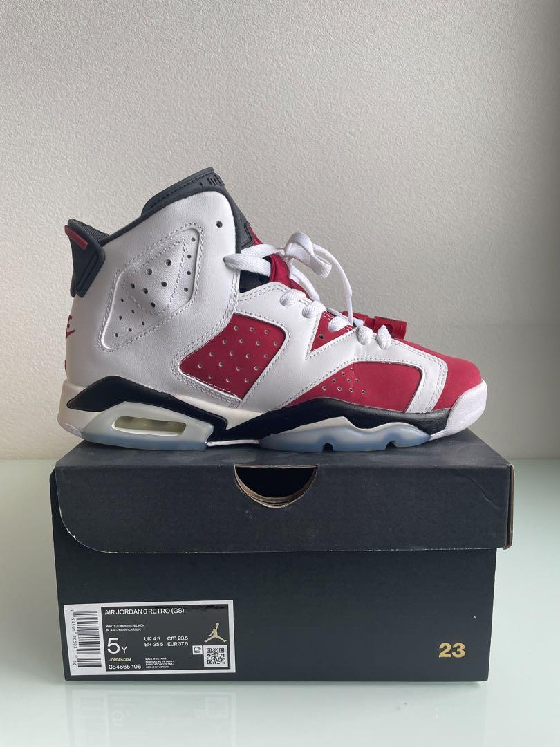 NIKE AIR JORDAN6 CARMIN （GS）