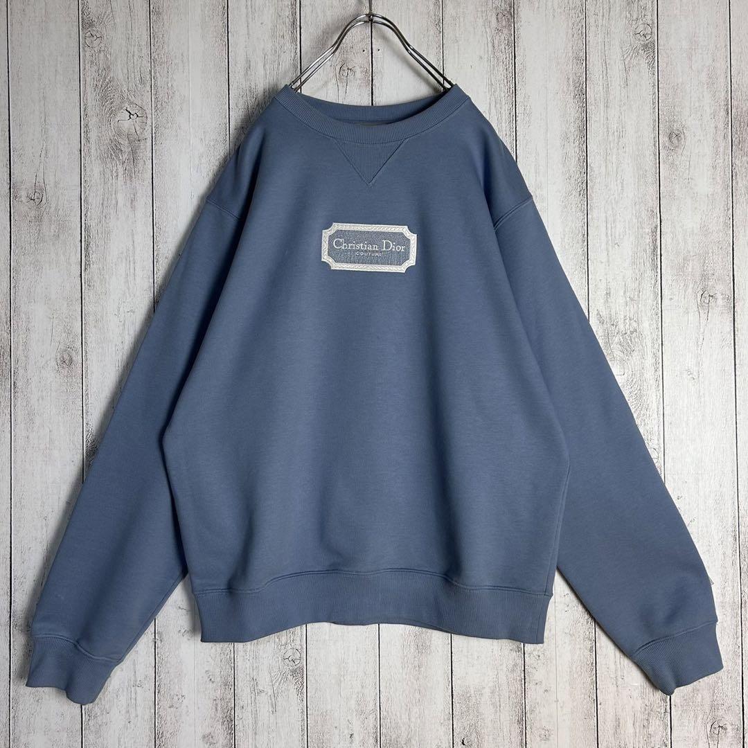 【人気Lサイズ】ディオール☆センター刺繍ロゴスウェット 現行モデル 入手困難