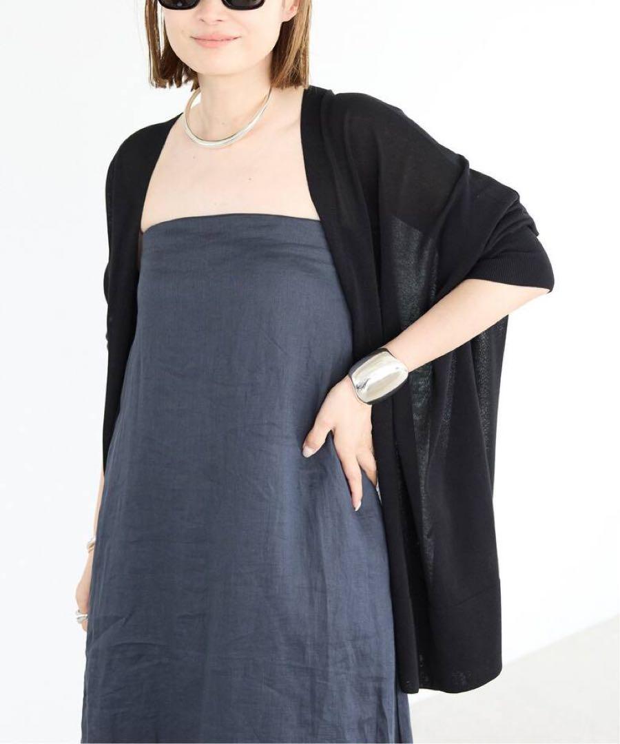 Deuxieme Classe shake code ショートカーディガン 黒