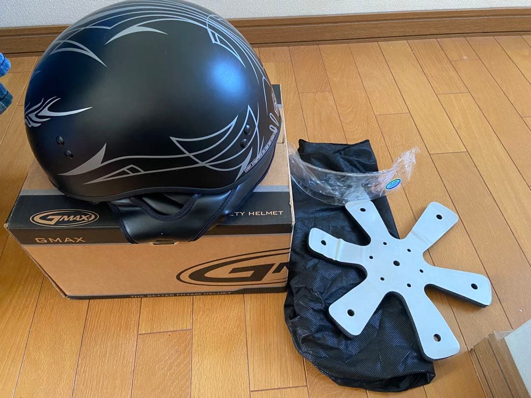 マットブラック DOT認証 GMAXヘルメット目立った傷や汚れなし BRIGHTFACE_UK