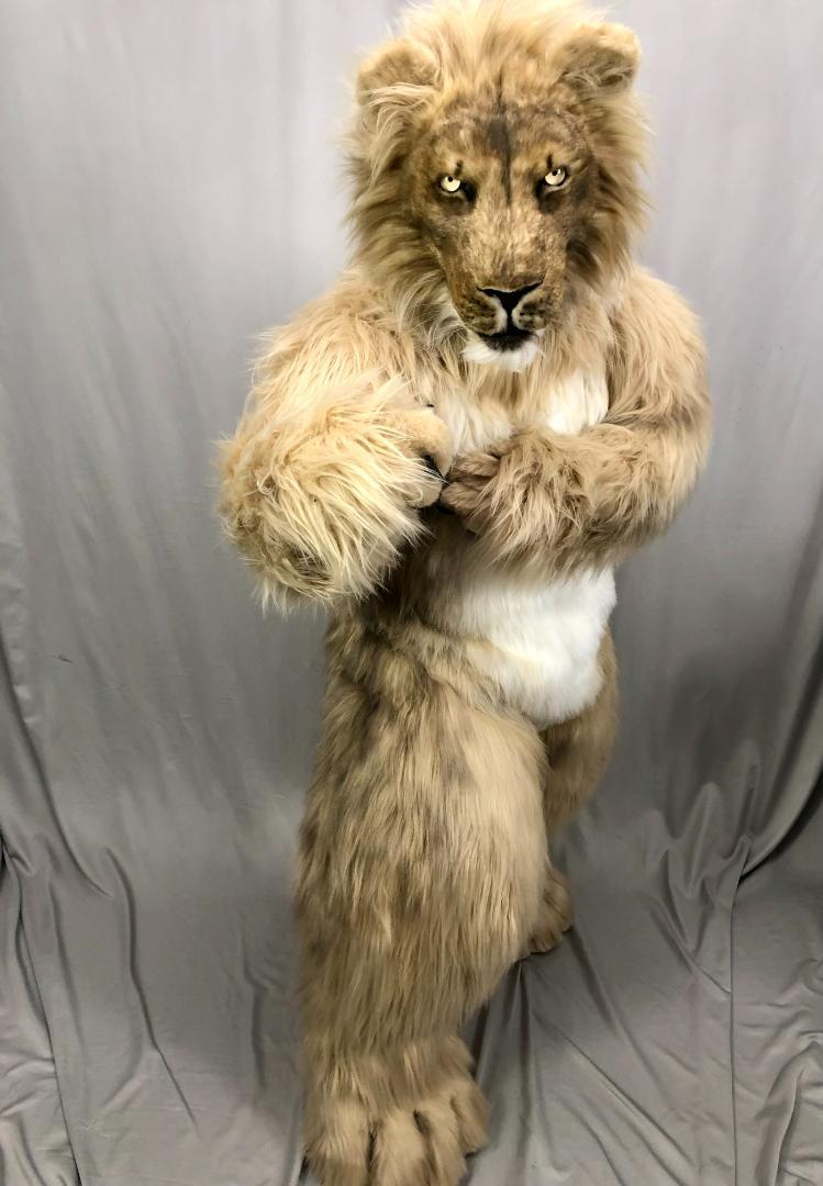 ハンドメイド　リアル　ライオン　着ぐるみ　コスプレ　マスク　　一式