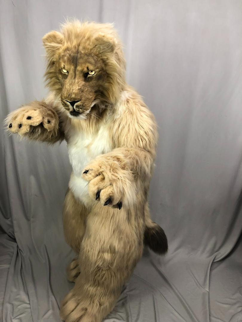 ハンドメイド　リアル　ライオン　着ぐるみ　コスプレ　マスク　　一式