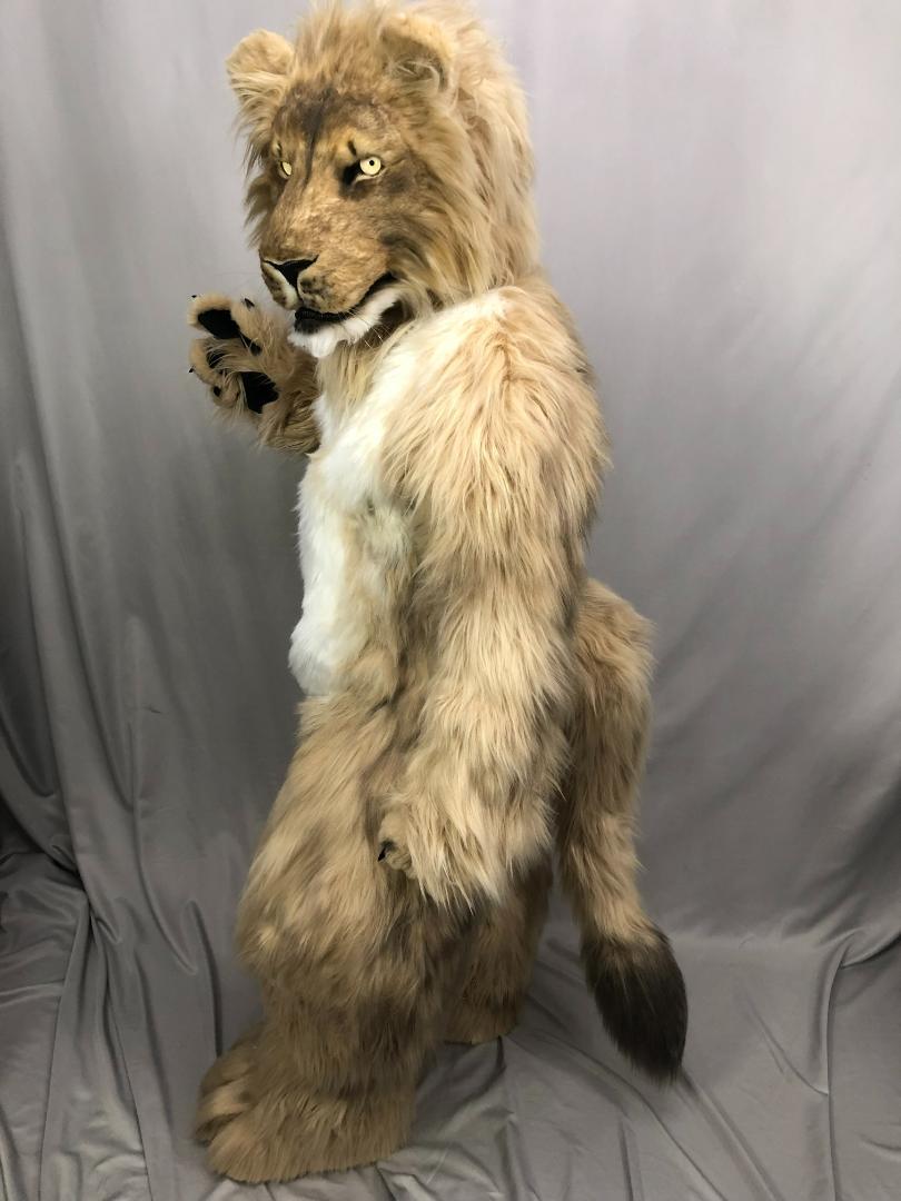 ハンドメイド　リアル　ライオン　着ぐるみ　コスプレ　マスク　　一式