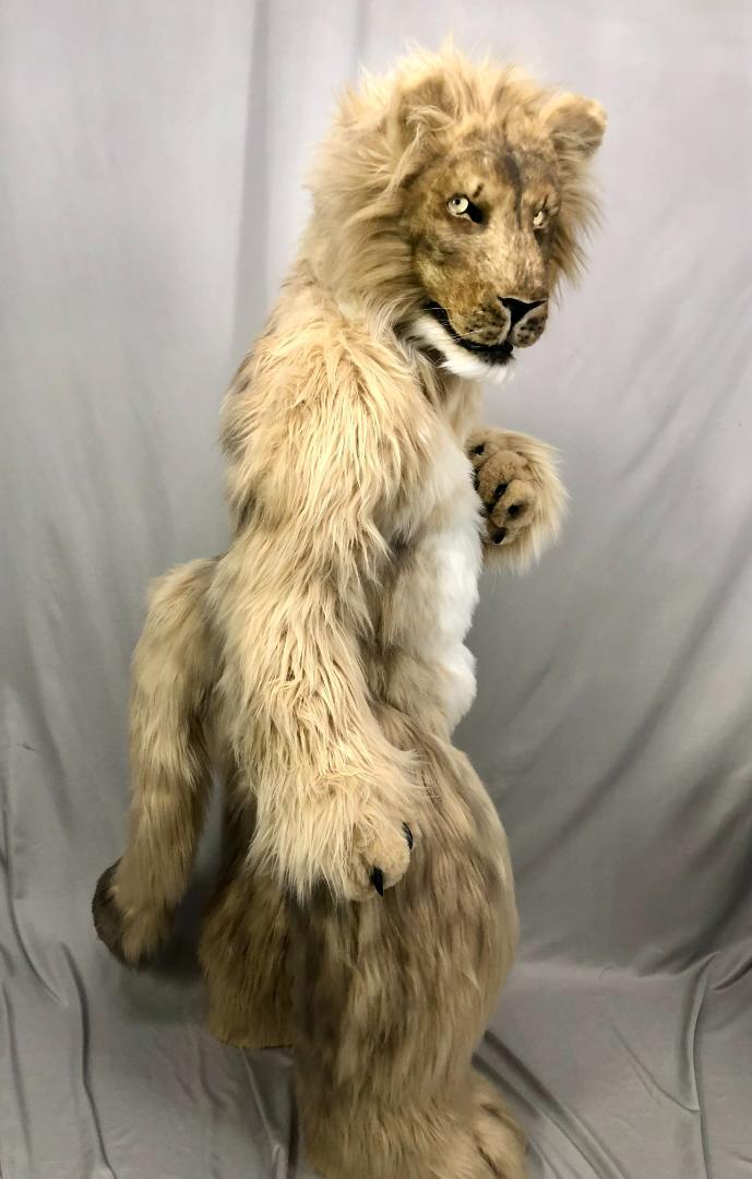 ハンドメイド　リアル　ライオン　着ぐるみ　コスプレ　マスク　　一式