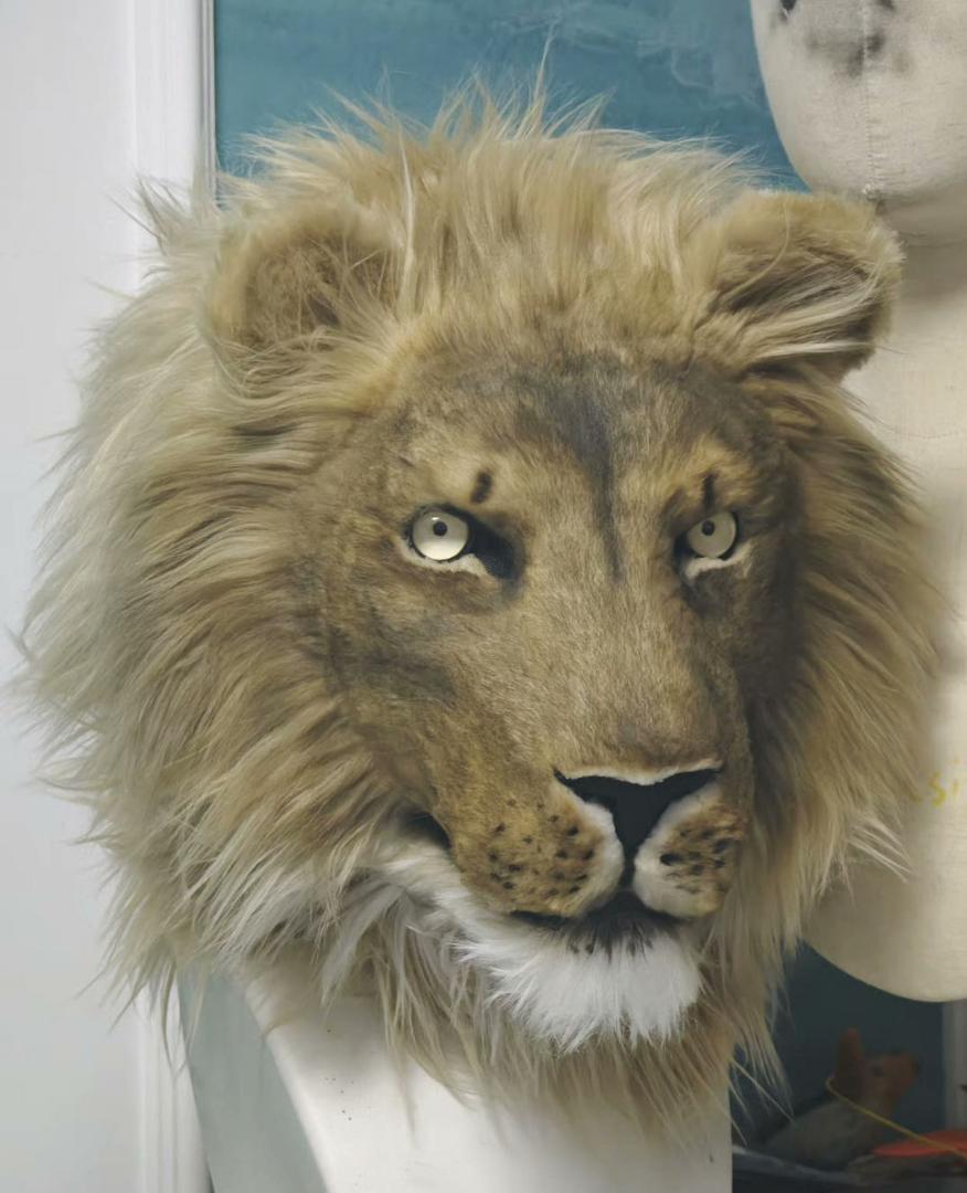 ハンドメイド　リアル　ライオン　着ぐるみ　コスプレ　マスク　　一式
