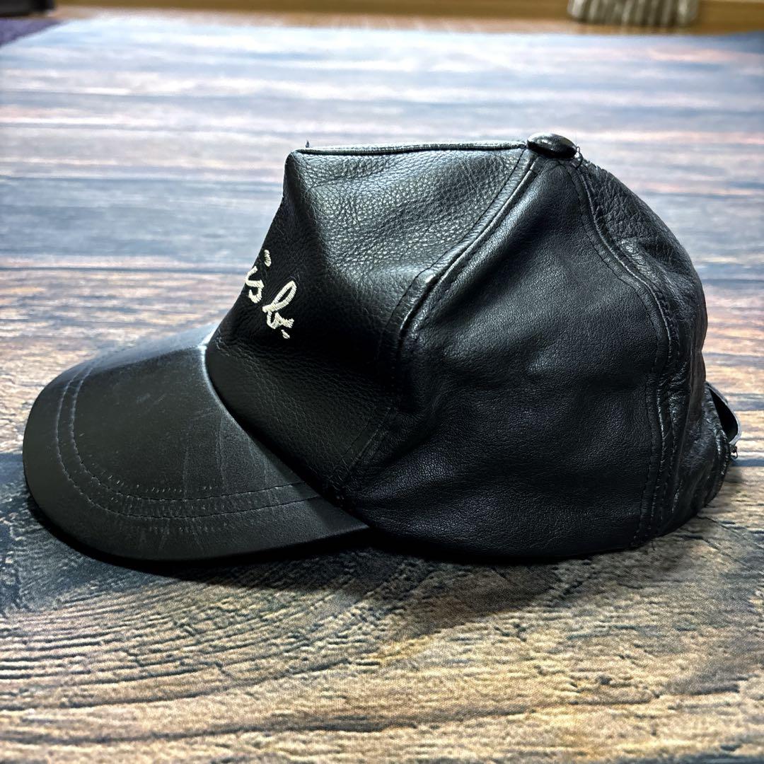 帽子 agnes b. / 90's leather cap logo