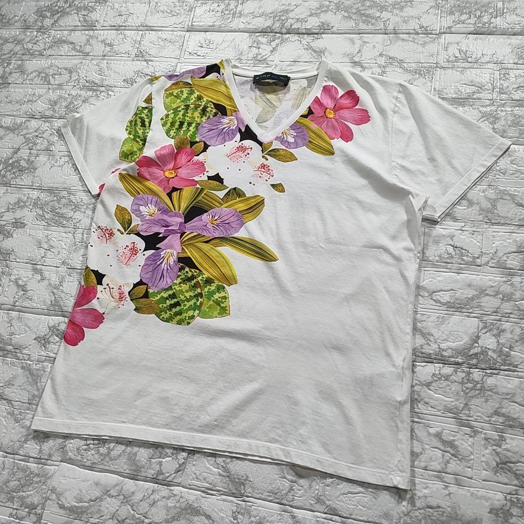 新品 ETRO エトロ トロピカルフラワー ポロシャツ ホワイト Mサイズ ETRO - 【美品】ETRO エトロ ポロシャツ サイズ:XXXL / カエル