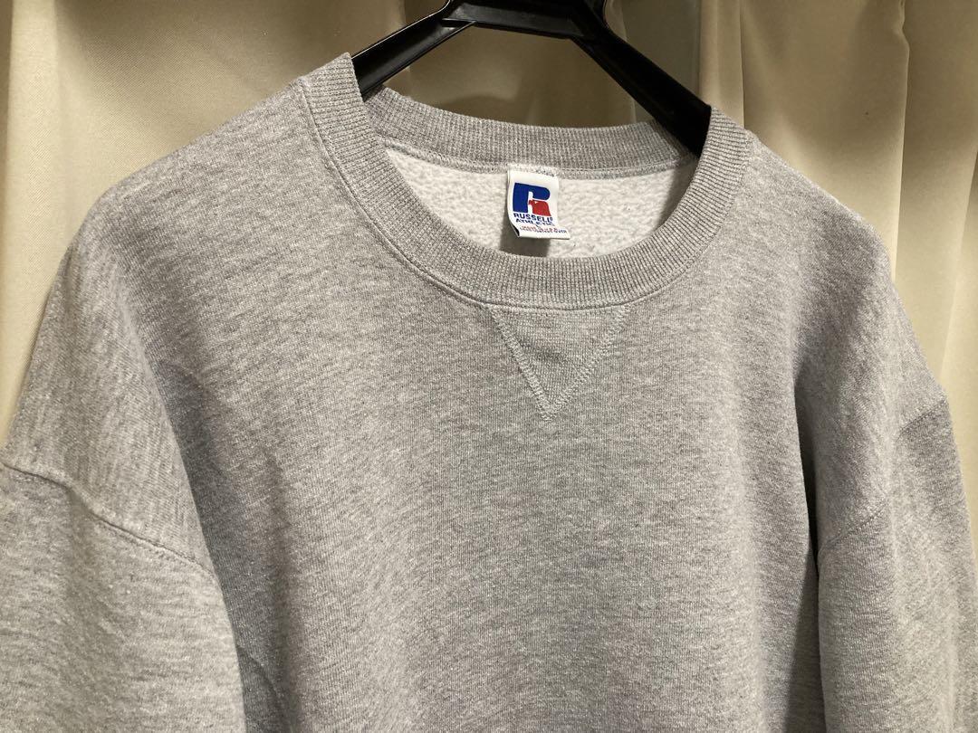 90s USA製 russell スウェット L グレー