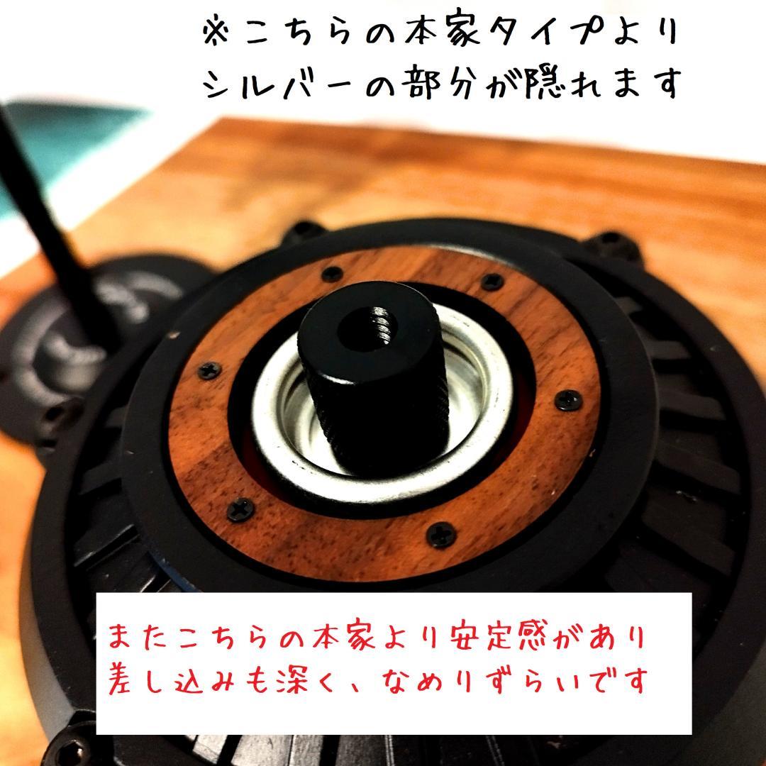 ② 1個 ブラック OD缶ガス管アダプター 変換 1/4ネジ ゴールゼロ