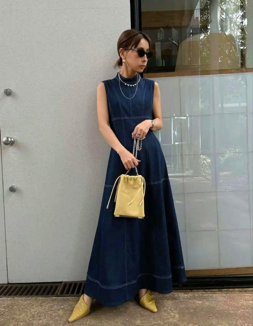 Ameri vintage TORSO LIKE DENIM DRESS