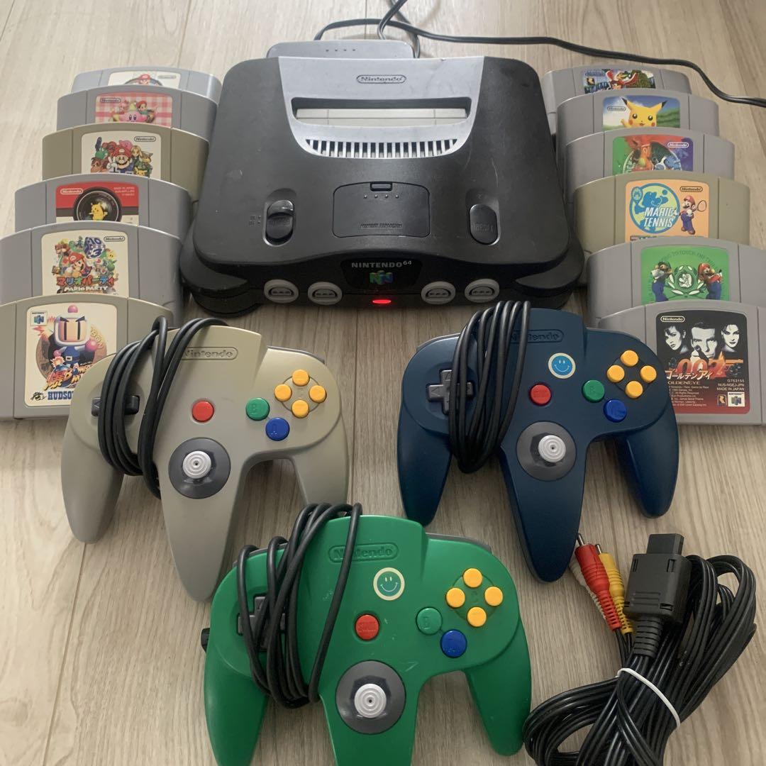 Nintendo 64 本体とコントローラー、ゲームソフトセット - メルカリ Nintendo 64 本体とコントローラー、ゲームソフトセット - メルカリ
