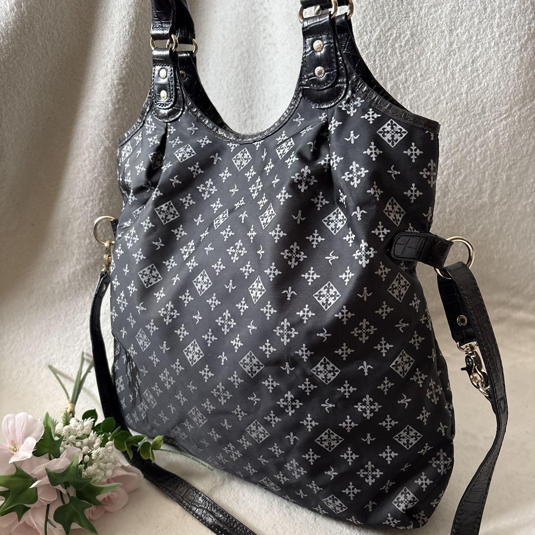 極美品 ✨ラシット 2wayトートバッグ モノグラム ナイロン