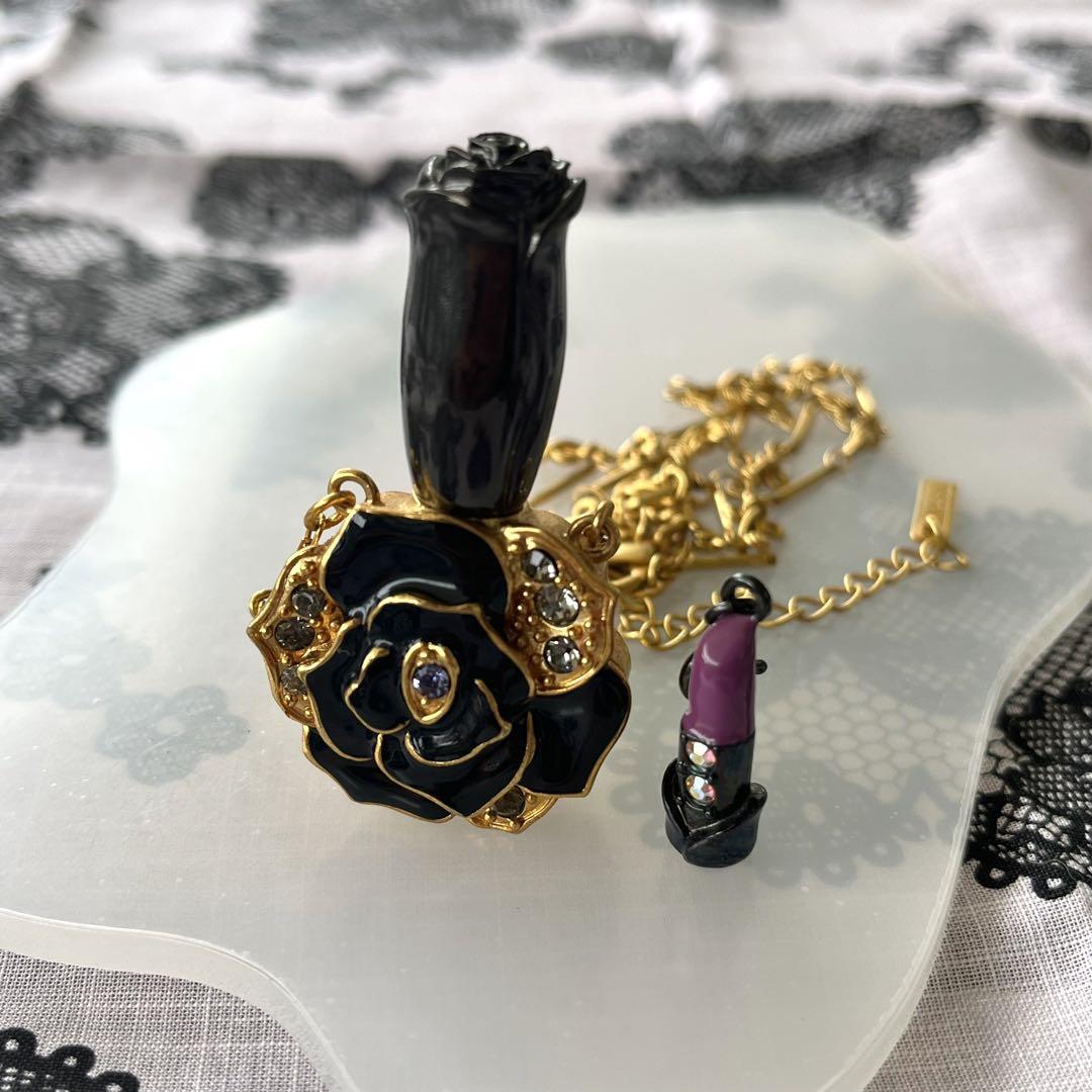 アナスイ ANNA SUI 薔薇 ネックレス コスメモチーフ