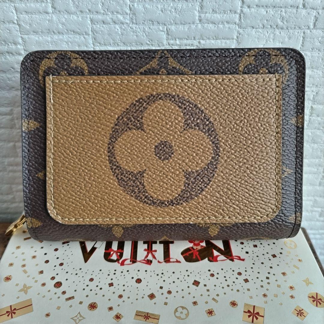 【美品】ルイヴィトンモノグラムリバースポルトフォイユルー二つ折財布