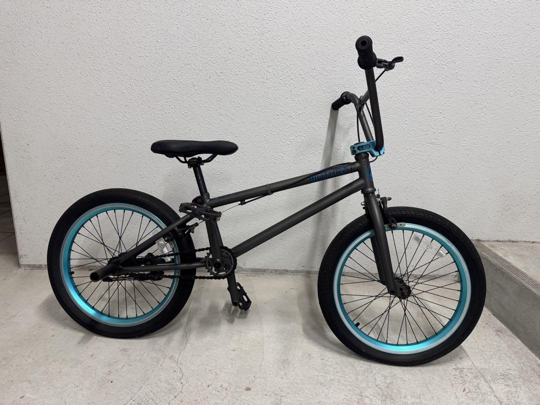 BMX バイク 20インチ グレー/ターコイズ