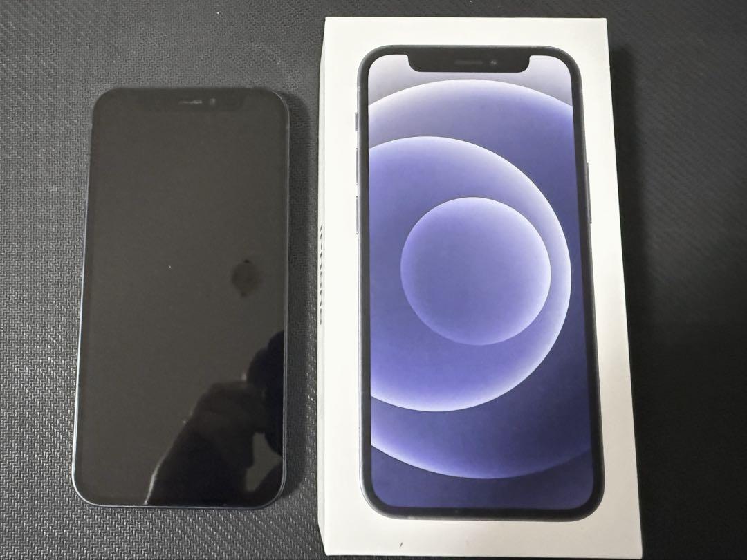 Apple iPhone 12mini ブラック 本体 充電ケーブル付
