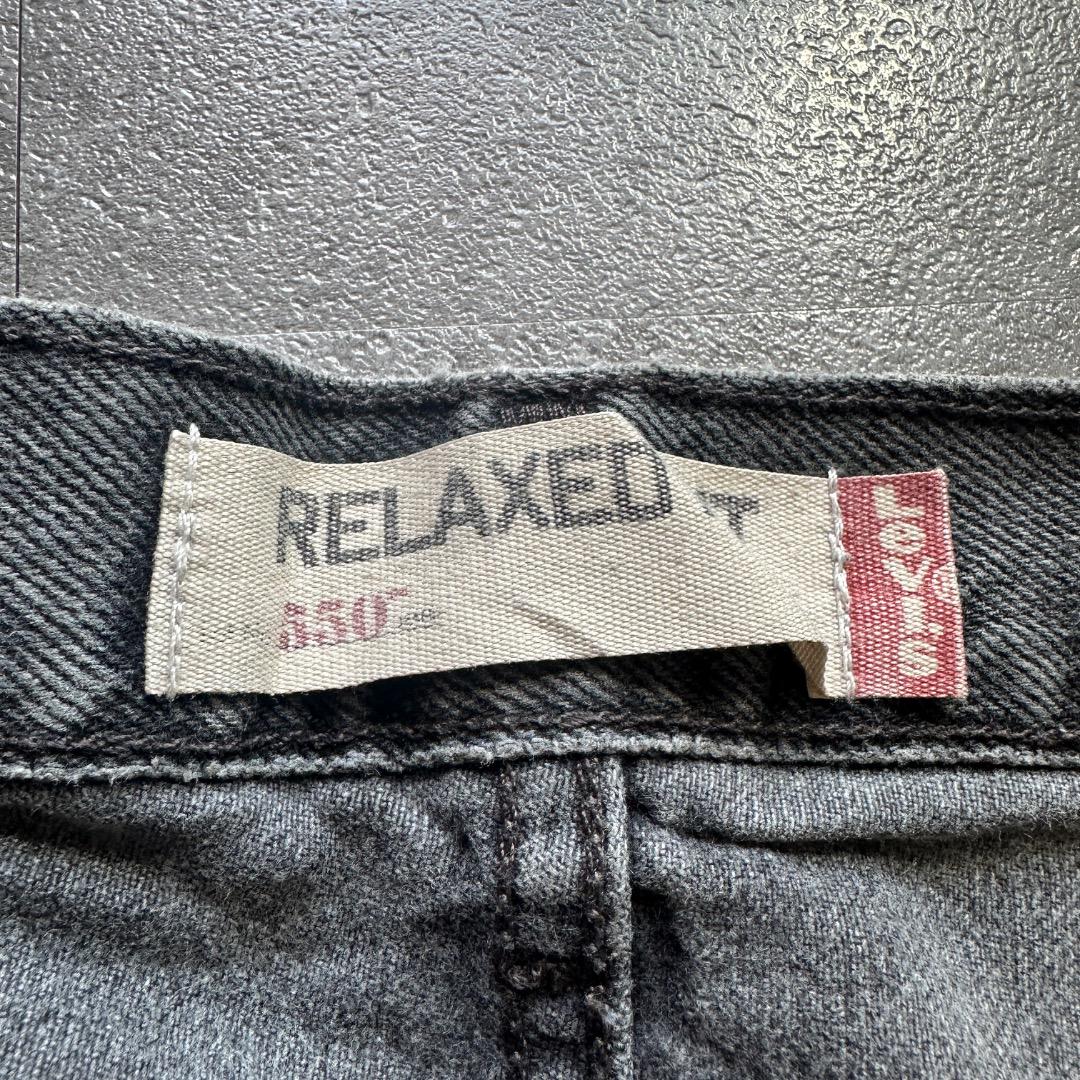 W36 L34】levi's ブラックデニム リーバイス 550 569型 - メルカリ