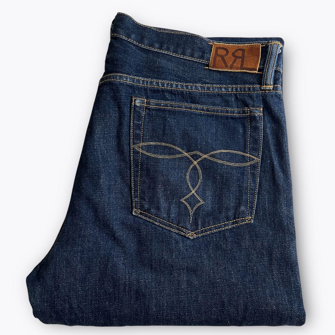【アメリカ製】RRL 5ポケット デニムパンツ W38 ビッグサイズ