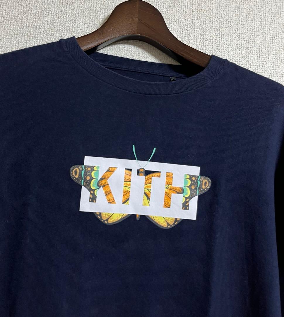 Kith Monarch Classic Logo LS Tee バタフライロゴ