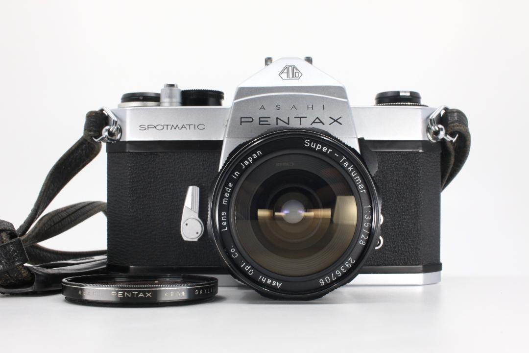 完動品】PENTAX SP + 標準レンズ フィルム一眼レフカメラ 動作