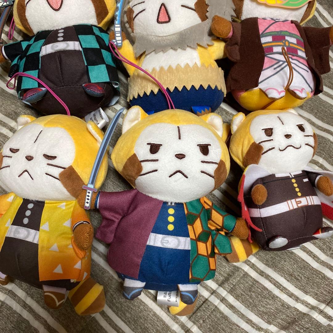 ラスカル ぬいぐるみセット 鬼滅の刃 ラスカル ぬいぐるみ セット 煉獄 義勇 善逸 伊之助 禰豆子