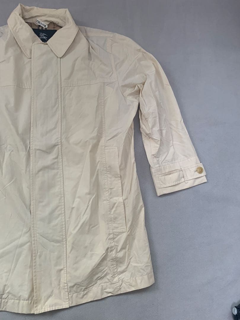 Burberrys ナイロン　綿　混合　　ステンカラーコート　難あり　Mサイズ